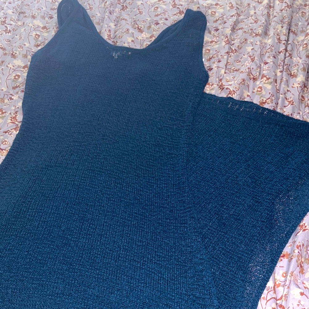 Elegant Blue Knit Dress by Shade & Shore. Size XL.